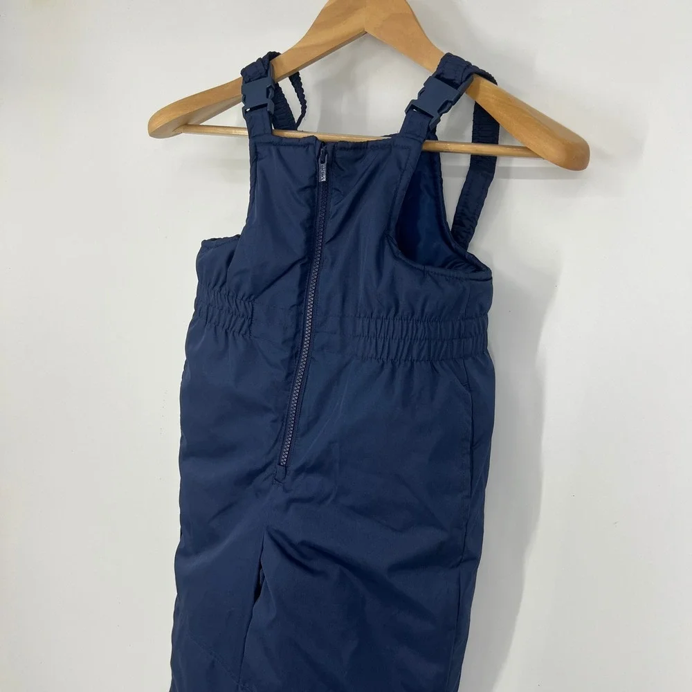Carters Navy‎ Blue Ski Snow Bib Overalls Pants Kids M 5-6 Winter Warm